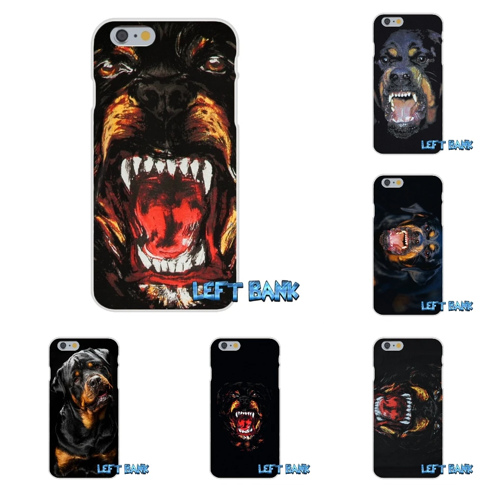 

For iPhone 4 4S 5 5S 5C SE 6 6S 7 Plus givency dog Soft Silicone TPU Transparent Cover Case