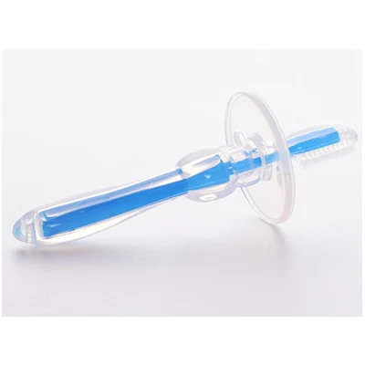 blue 1 шт Детские куртки мягкий безопасный Сгибаемая зубная щетка обучение зубы Зубная щётка щетка Новинка для детей новорожденных щетка для новорожденных инструмент - Цвет: blue