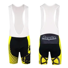 Aogda желтый комбинезон Шорты для женщин Велоспорт 3D Coolmax гель мягкий Велосипедный Спорт велосипед Панталоны для Для мужчин Ciclismo Bicicleta S-3XL