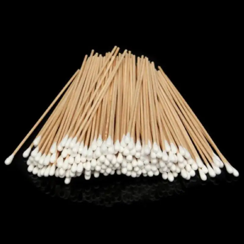 100pcs  Women Makeup Cotton Swabs Cotton Buds Make Up Wood Sticks Nose Ears Cleaning Microbrush Cosmetics Health Care