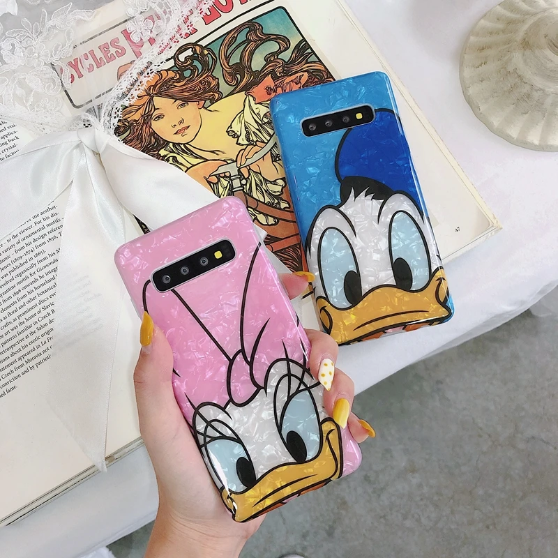 

CARTOON shell ducks animals phone cases for Samsung S8 S8p S9 S9P S10 S10 plus note8 note9 CASE back cover for Galaxy s9