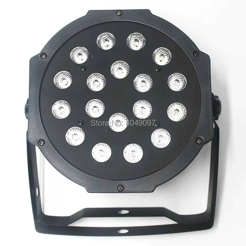 Высокая мощность 18x3 Вт LED Par light RGB/UV Light с DMX512 Master Slave Led плоский DJ оборудование