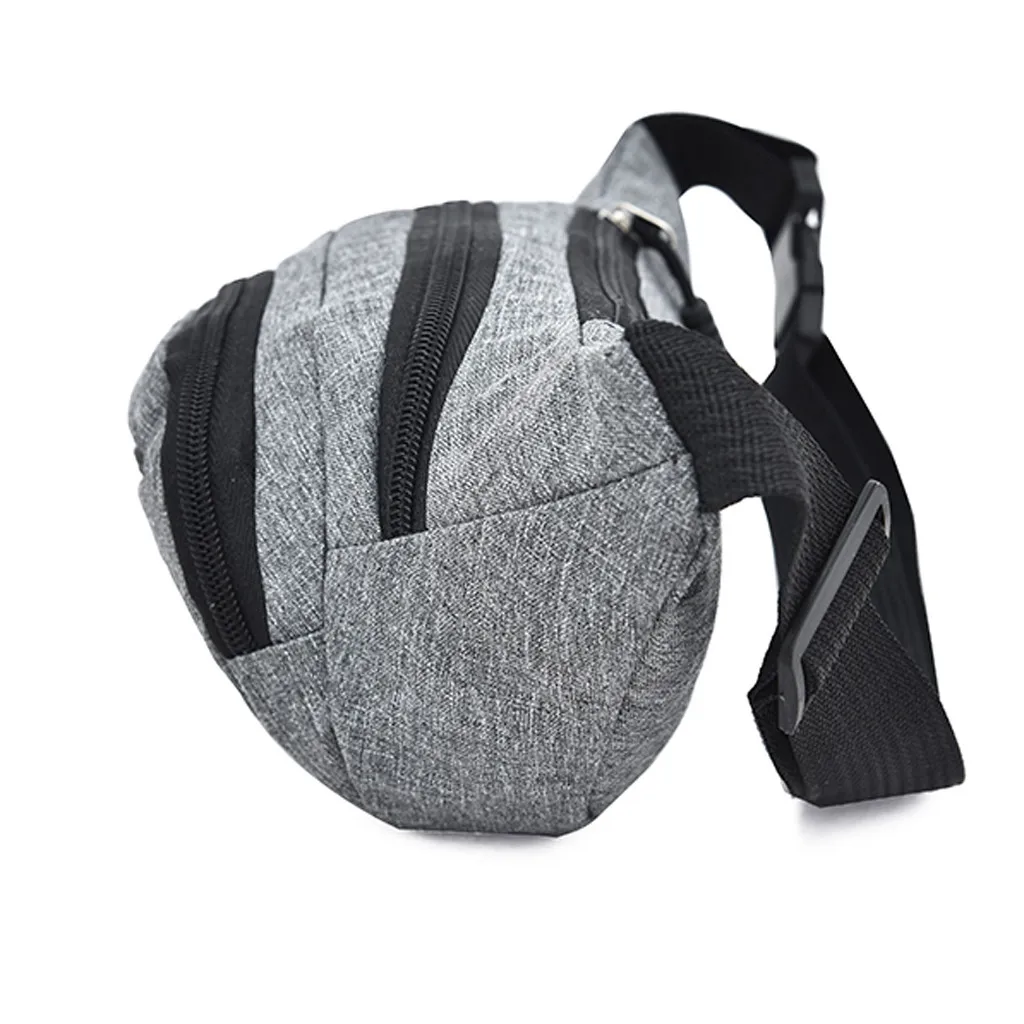 Мужские и женские поясные сумки в ретро стиле, Простые Модные Повседневные поясные сумки в стиле Оксфорд для спорта и фитнеса, вместительные сумки