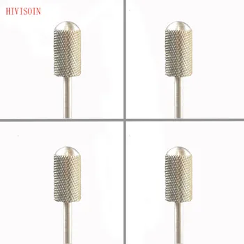 

HIVISOIN Carbide Nail Drill Bit - Large Barrel Smoth Top Bit - F (Silver)