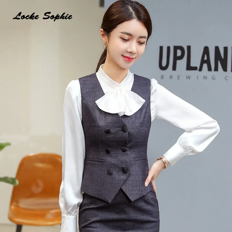 1pcs Women's Plus size Blazers coats 2019 Autumn cotton Splicing Sleeveless Small Suits jackets ladies Skinny Blazers Suits