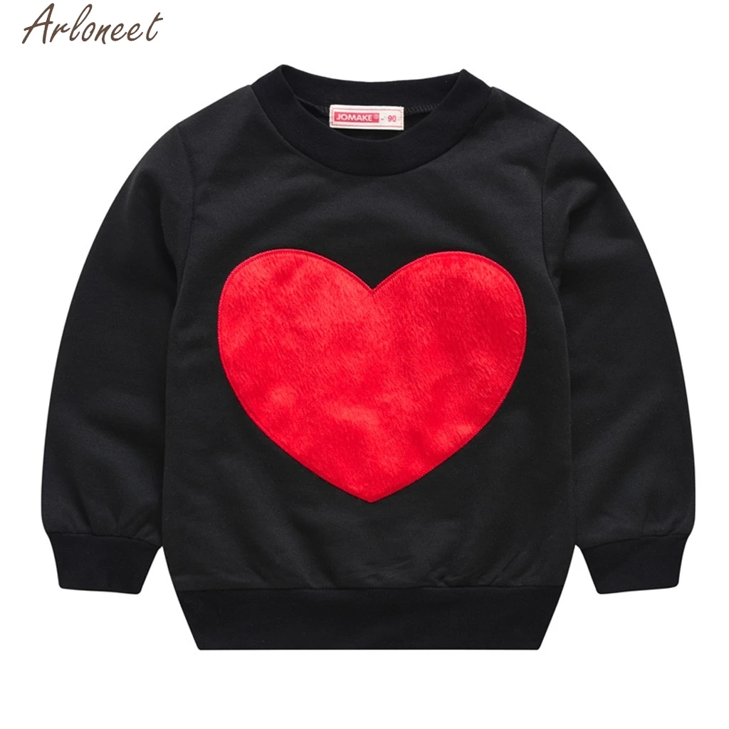 

ARLONEET Toddler Kids Baby Girls Boys Hoody Tops Loving Heart girls hoodies cute baby girl sweatshirts boys hoodie
