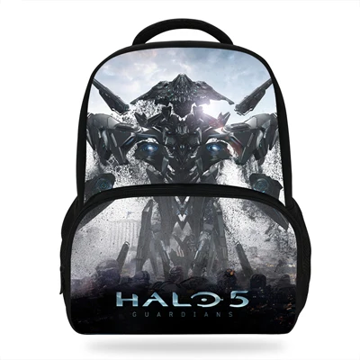 14 дюймов модные Halo мода Робот рюкзак для мальчиков и девочек сумки Прохладный мультфильм школьная сумка герой рюкзак - Цвет: mE3089