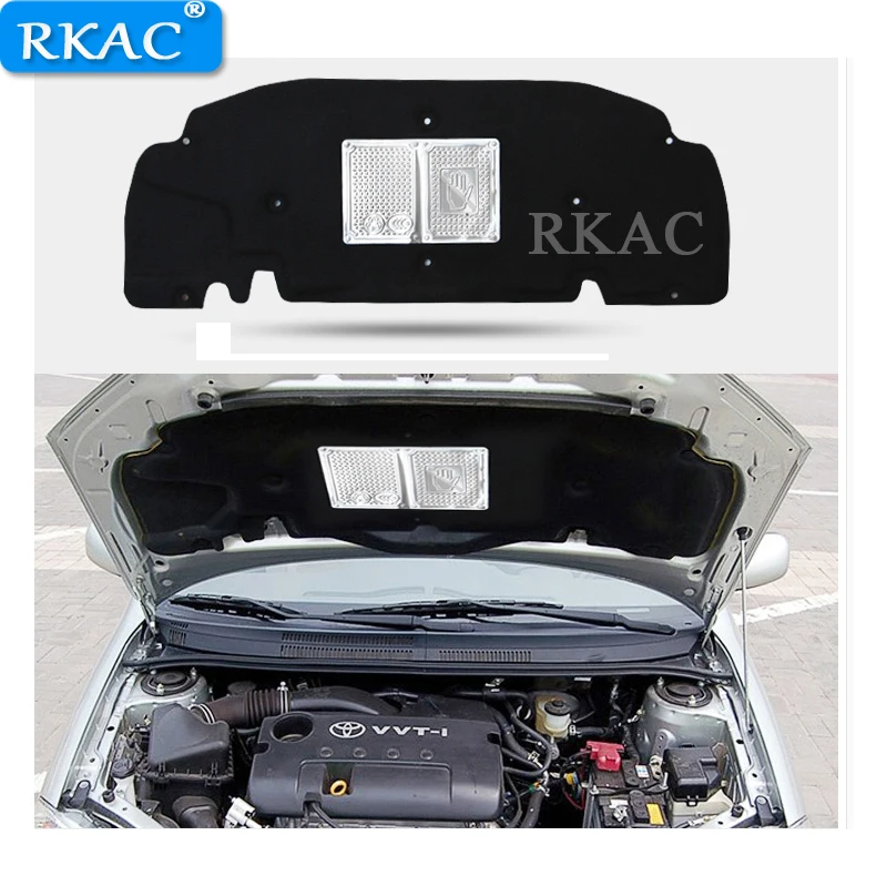 

RKAC 1 pcs Car Hood Engine Sound Insulation Pad Cover thermal Heat Insulation Pad Mat for TOYOTA VIOS 2004-2006 car accessories