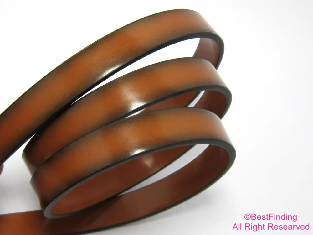 

10mm Leather Brown leather cord Dark side 10x2mm leather strips