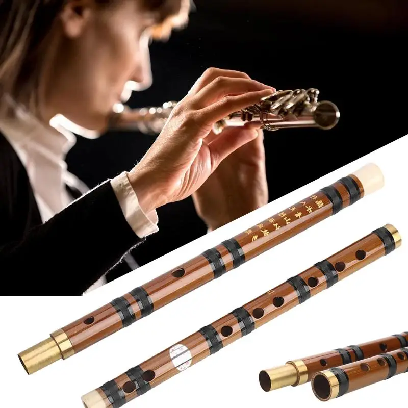 

Qearl Shop D Tone Bamboo Removable Durable Long Teaching Tradition Bamboo Flute