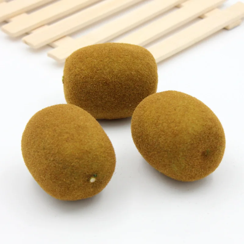 

2PCS 6.4CM Artificial Simulation Kiwi fruit fruit Vegetables Kindergarten Garden Family Kitchen Decoration Handwork DIY Fruit