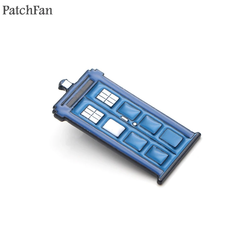 Patchfan Doctor Who телефонная будка цинковые булавки para рюкзак pride clothes медаль для сумки рубашка значок броши для мужчин и женщин A1811