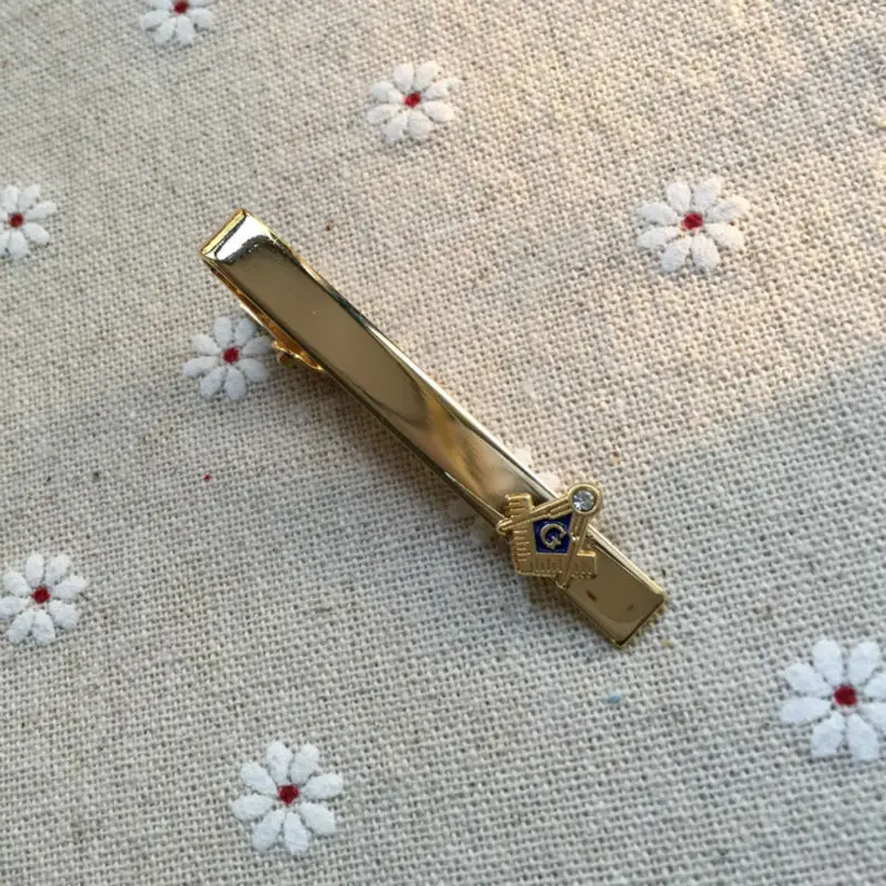 

Masonic Square and Compass MENS TIE TACK LOGO TIE BAR CLIPS FREEMASON FREE MASON stickpin clasp with rhinestone