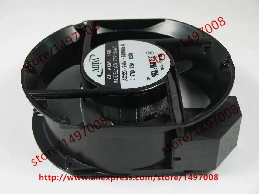 Охлаждающий вентилятор для сервера ADDA AA1752HB AT AC 220 240V 0 27/0.23A 50/60Hz 172x172x51|round fan|server fanadda