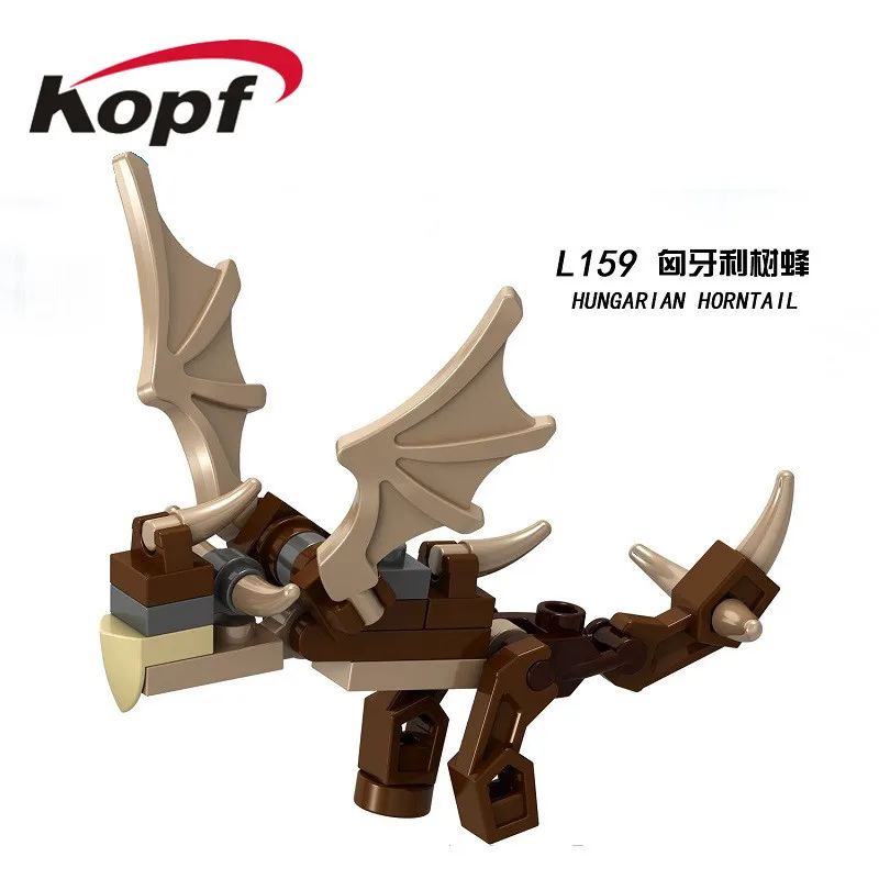 

Building Blocks Fantasy Novel Harry Potter Hugarian Horntail Aragog Thunderbird Occamy Figures Model Toys For Children Gift L159