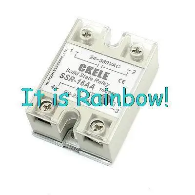 

Free Shipping Temperature Contoller 4 Pin AC Control AC Solid State Relay SSR-16AA