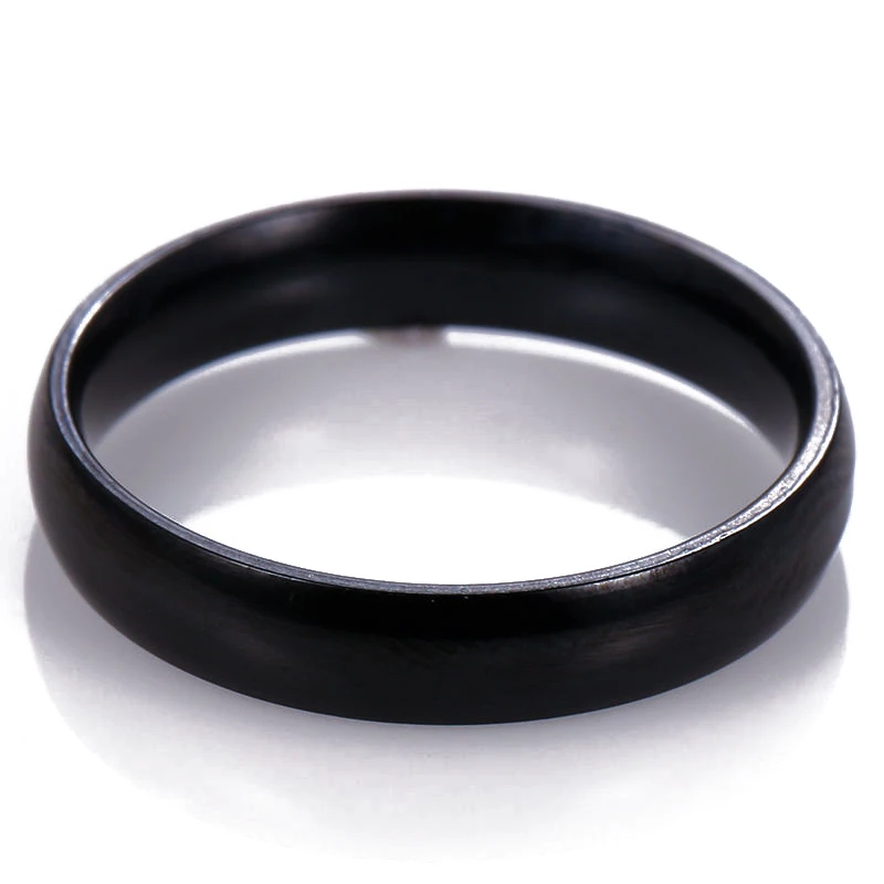 Latest Fashion Fortunately Rose Gold Women Men Polished Stainless Steel Ring Convention Jewelry Wedding Band Ring Valentine Gift