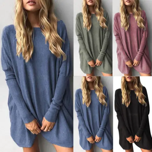 

Hirigin 2018 New Women T-Shirts Tight Long Sleeve Long Length Style T Shirts Cotton Loose Outwear Spring/Autumn/Summer Fits
