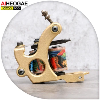 

New Type Handmade Tattoo Gun 10 Wrap Coils Tattoo Machine Liner for Tattoo Power Supply Kits TM427