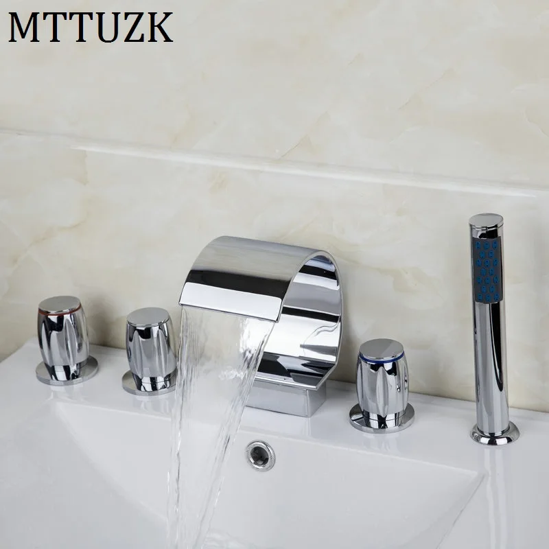MTTUZK смеситель для горячей и холодной воды из твердой латуни ванны ванной комнаты