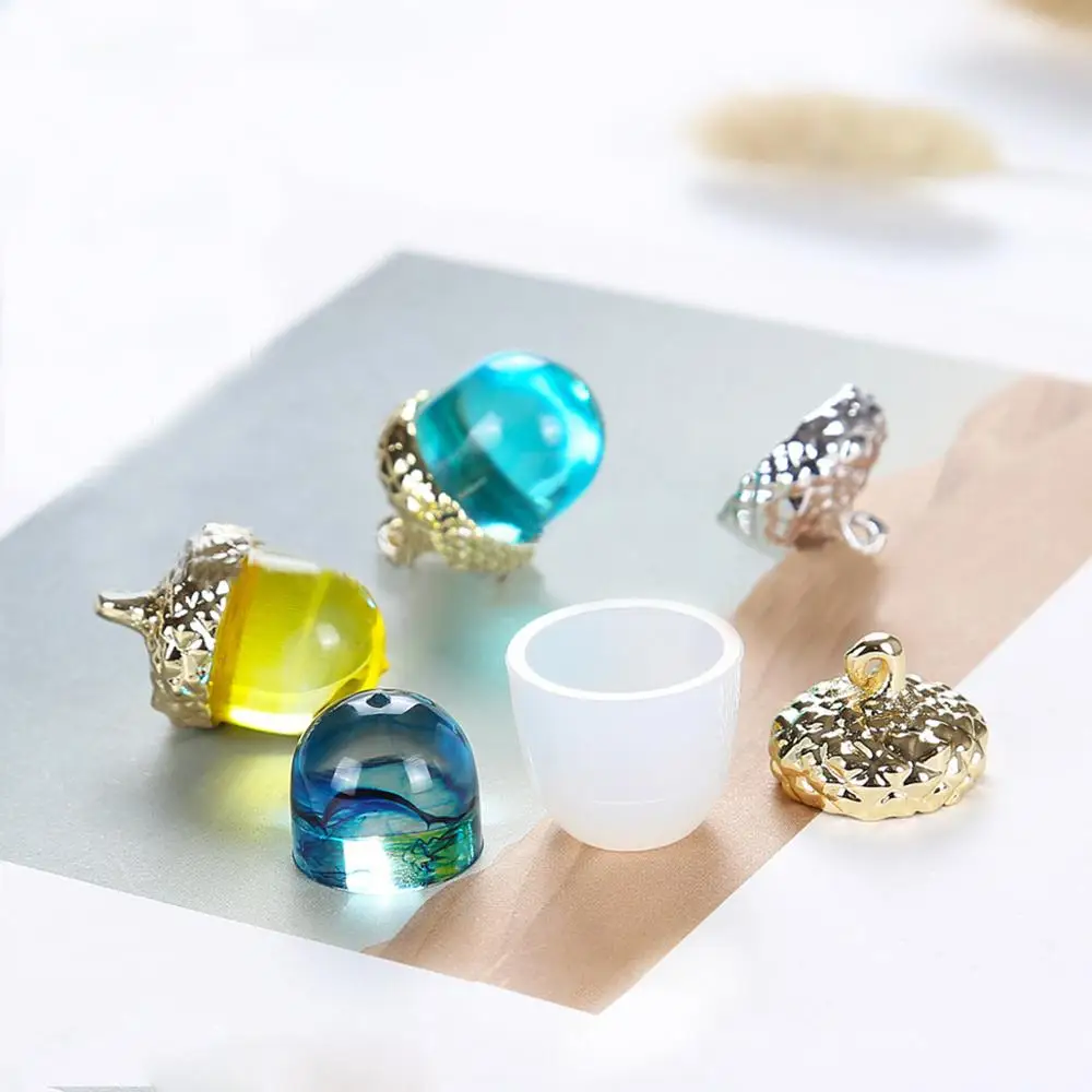 

DoreenBeads Silicone Mold For Resin Jewelry Resin mold Cylinder Heart Resin Charms Pendant Mold Finger Ring Mold DIY Craft 1 Pc