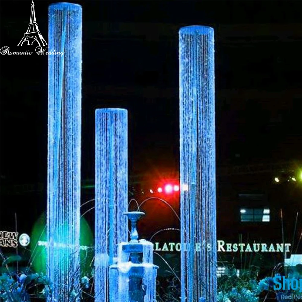 

DIAMONDS CRYSTAL SPARKLING IRIDESCENT COLUMN 9FT/14FT ROUND PREMIUM QUALITY BEADS