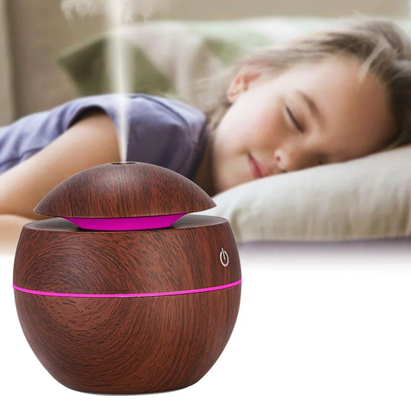 

Fashion Useful Fragrance Air Humidifier Mute Essential Oil Diffuser USB Changing Night Light for Home Office HY99 ST05