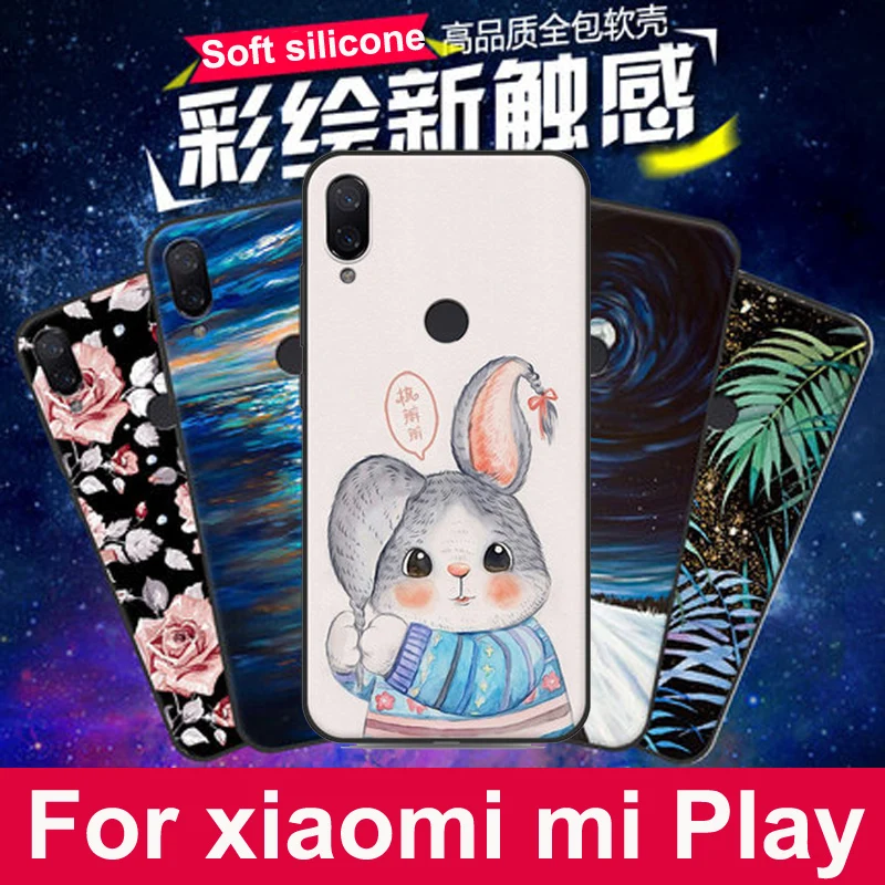 5,8" чехол для xiaomi mi Play, мягкие силиконовые чехлы из ТПУ для телефона xiaomi mi Play, защитный чехол для mi Play