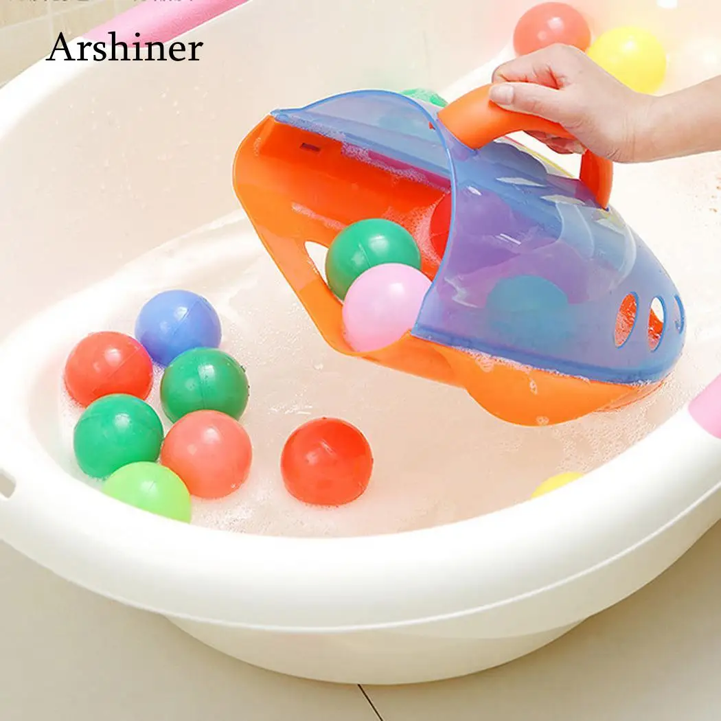 Scoop Drain Store Bath Toy Organizer Bathtub Cleaning Accessory Scoop