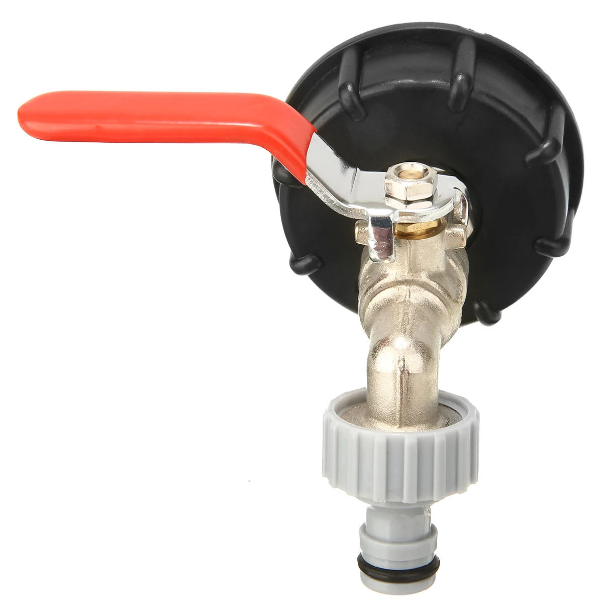

IBC Tank Cap With Brass Tap 1/2" Snap On Connector Water Butt Hose Pipe Replacement Garden Water Connectors