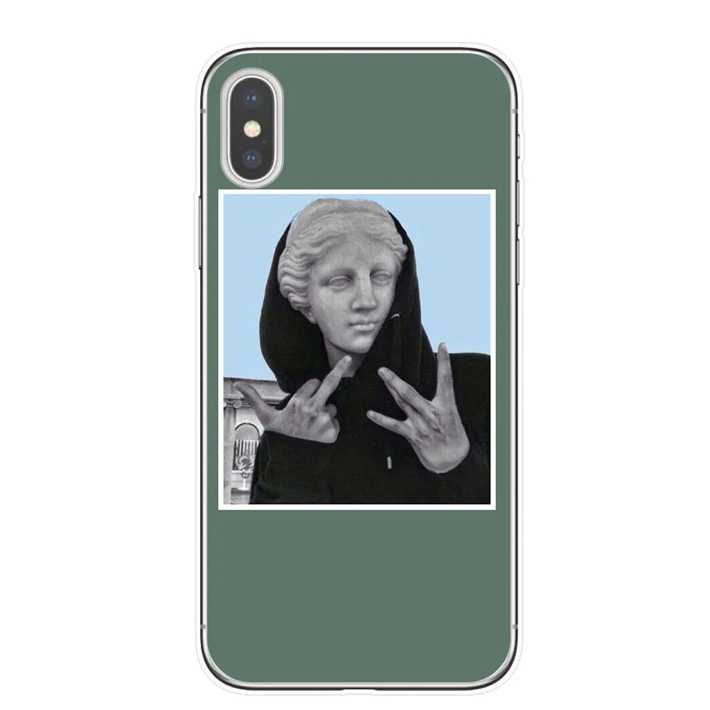 Чехол для телефона KACKYFUL Great art aesthetic van Gogh Mona Lisa с рисунком Давида из ТПУ iPhone 11 Pro X XR XS