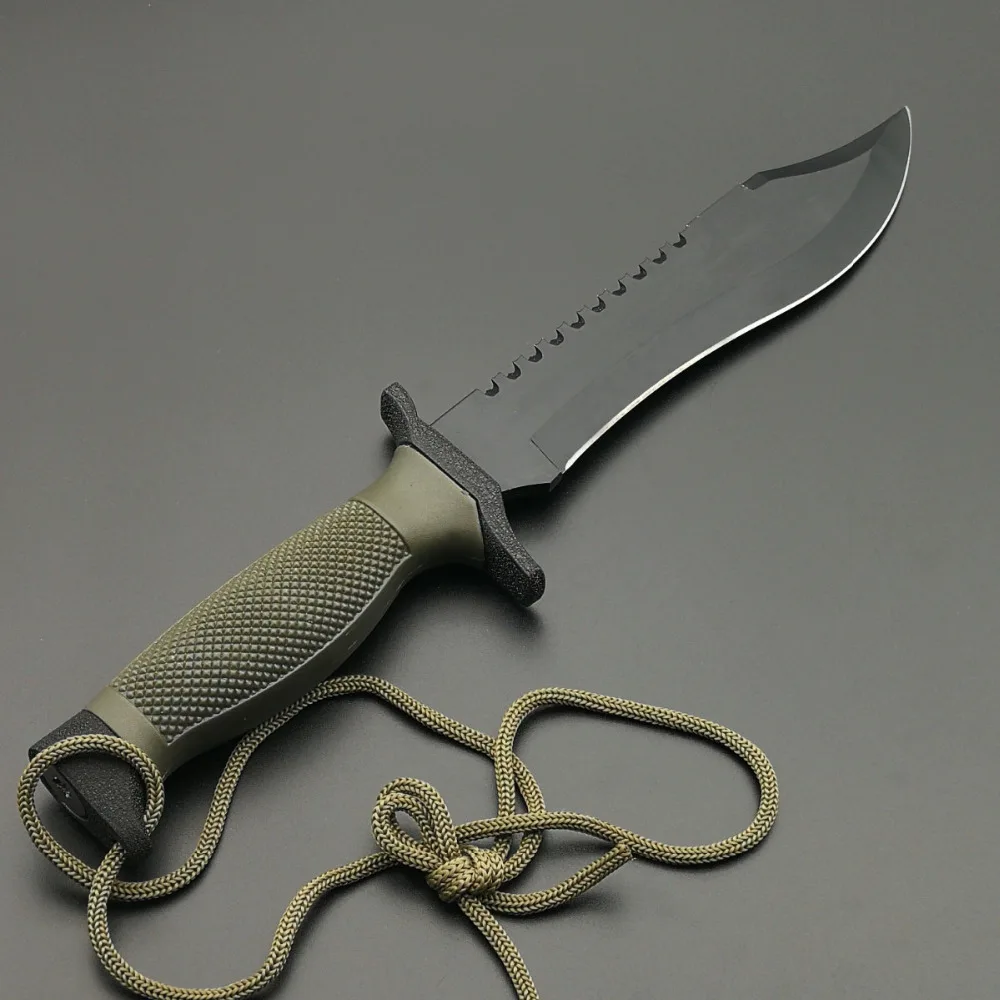 DuoClang Military Combat Striaght Knife 440HC Steel Blade ABS Handle Rescue Utility Outdoor Knives Top Quality DuoClang Military Combat Striaght Knife 440HC Steel Blade ABS Handle Rescue Utility Outdoor Knives Top Quality
