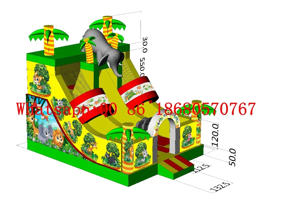 (China Guangzhou) Factory direct inflatable slide / castle trampoline pool YLY-013 | Спорт и развлечения