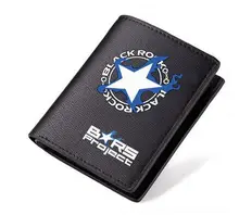 Anime NEGRO ROCK SHOOTER BRS Cosplay de dibujos animados cuero de LA PU hombres y mujeres billetera de cuero de regalo de cumpleaños del niño