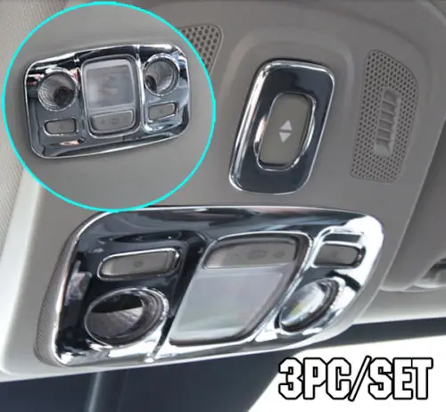 Хром Карта Чтение свет лампы Накладка рамкой пригодный для CITROEN C4L C4 L 2013 2014 2015