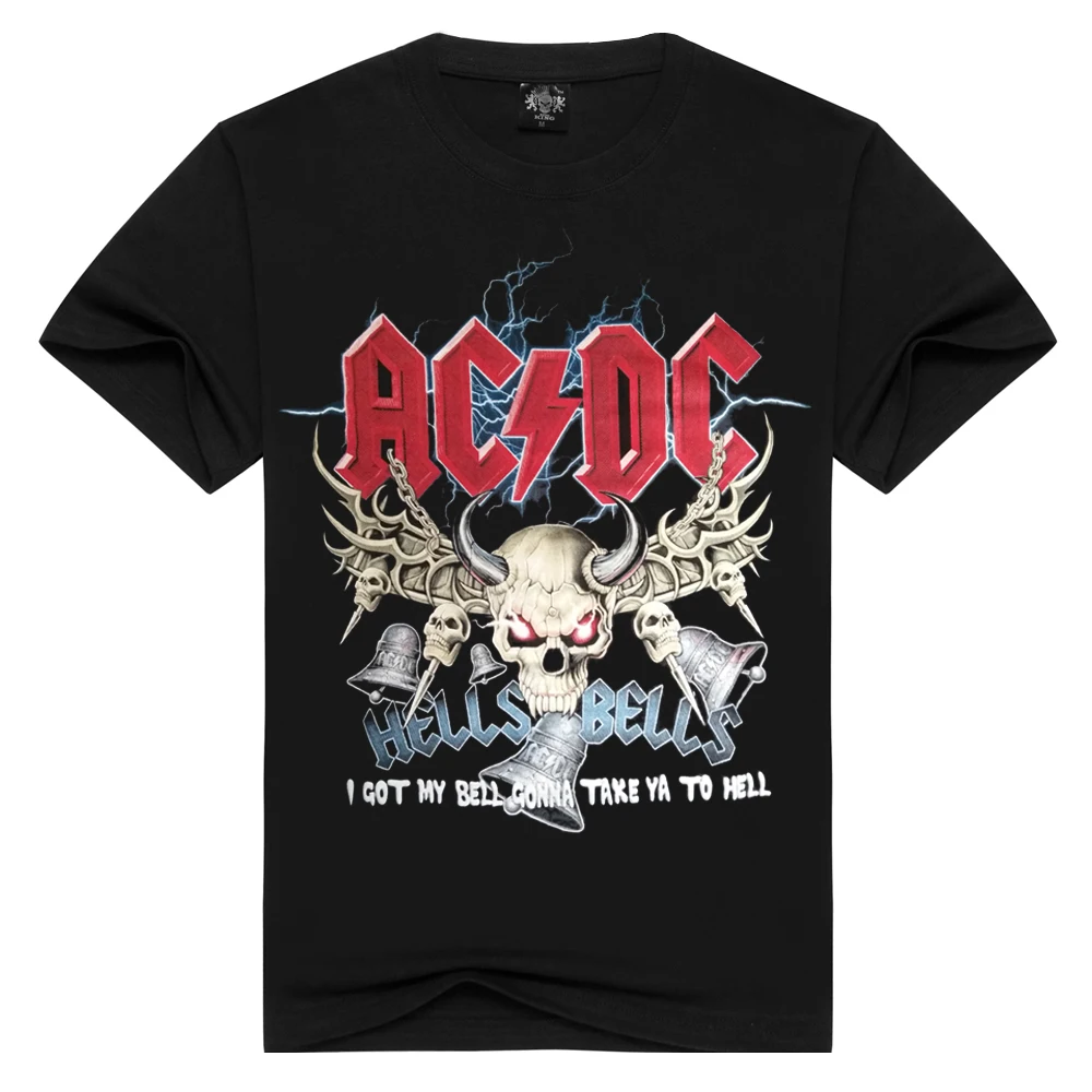 Мужские/женские хлопок AC/футболки с DC хорошее качество ACDC футболка Летняя футболка AC DC BELL'S BELLS черная брендовая одежда футболки - Цвет: DX-96