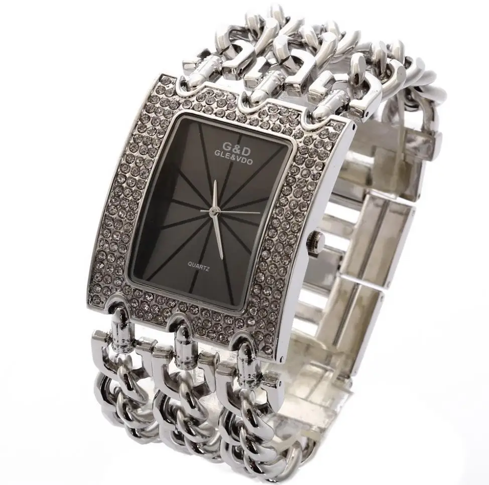 G& D Лидирующий бренд Роскошные женские наручные часы кварцевые часы женские часы-браслет платье Relogio Feminino Saat подарки Reloj Mujer - Цвет: A042