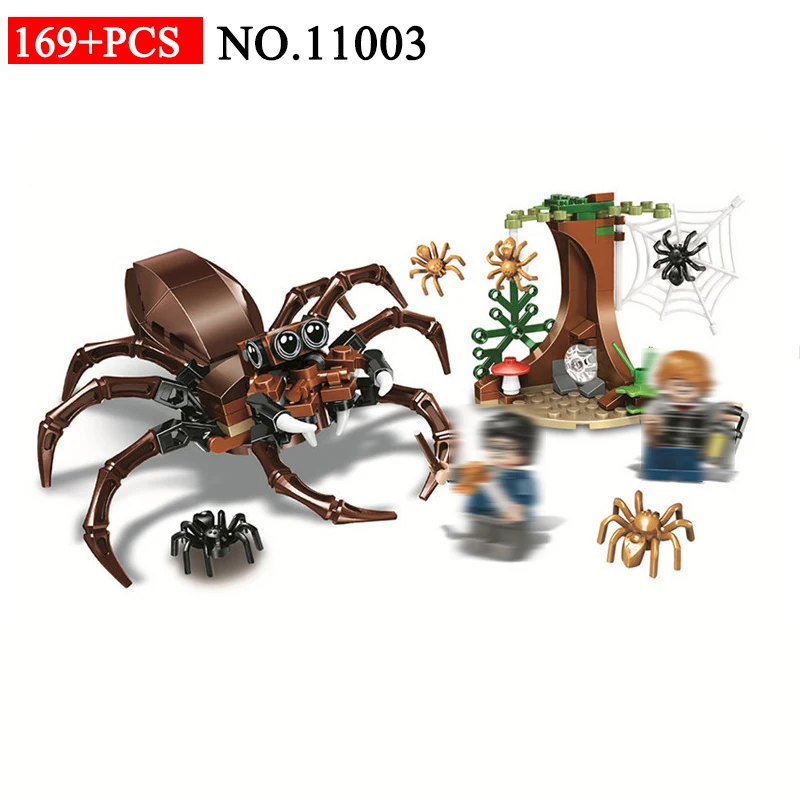 

BELA 11003 169pcs Harry Movie Aragog's Lair Model Bela Building Blocks Compatible With 75950 Brick Toys For Children