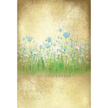 

Thin Vinyl Photography background Hand-painted watercolor flower baby kids send rolled fabric backdrops S-1336