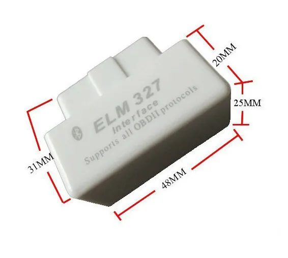 Белый Супер Мини Elm327 Bluetooth V2.1 OBD2 ELM 327 умный Автомобильный диагностический