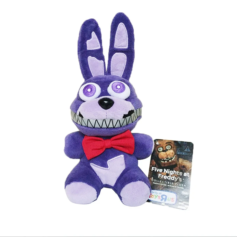 18 см FNAF игрушки Five Nights at Freddy плюшевые игрушки кукла Фредди Fazbear Foxy Bonnie Chica Клоун плюшевые мягкие игрушки подарки для детей - Цвет: 18cm Purple Bonnie