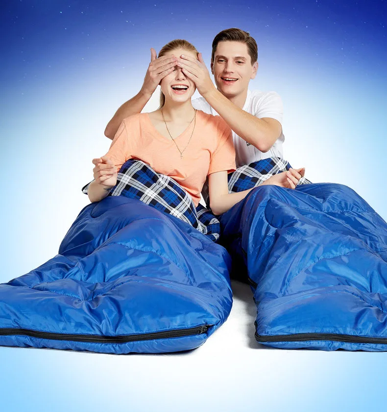 Hewolf ao ar Bolsa de Dormir Emenda em Dois Livre Adulto Temporada Acampamento Hotel Septo Viajar Uso Pode Separado Único Bolsa 3 2 Sacos de dormir