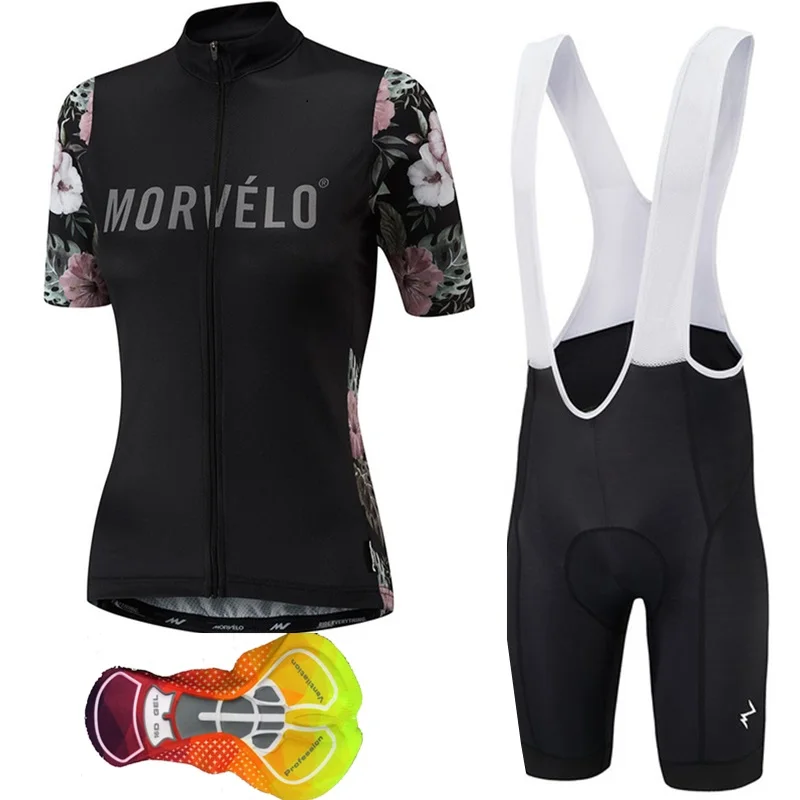 

2019 Hot Morvelo Women Cycling Jersey Cycle Short Sleeve Shirt Bicycle Apparel MTB Bike Sportswear Bicycle Ropa Ciclismo 16D gel
