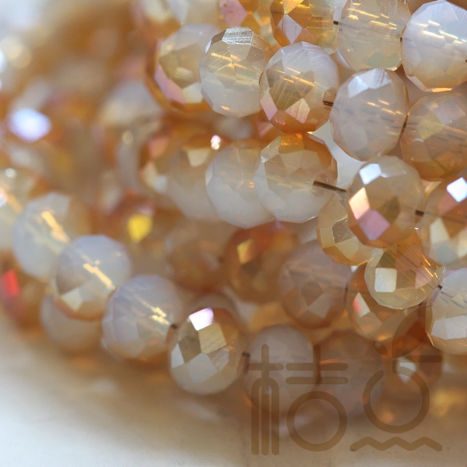 

BEAUCHAMP 2mm Tiny Crystal Czech Beads Rondelle Faceted Color Plated Wedding Sewing Tassel Jewelry Earring Bracelet Accessories