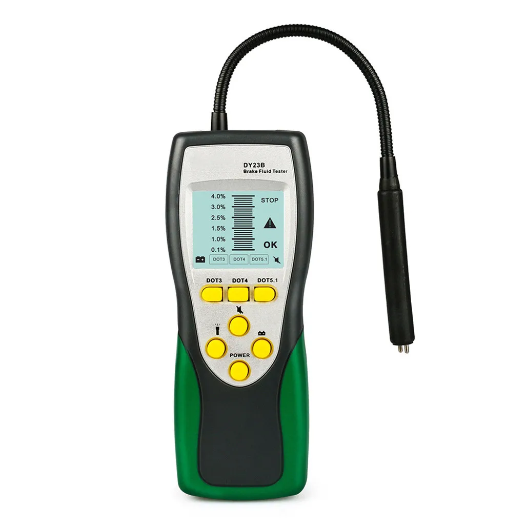 

Brake fluid tester 2019 Brake Fluid Tester Oil Inspection Detector 2.2'' LCD DOT3 DOT4 DOT5 Goose Neck