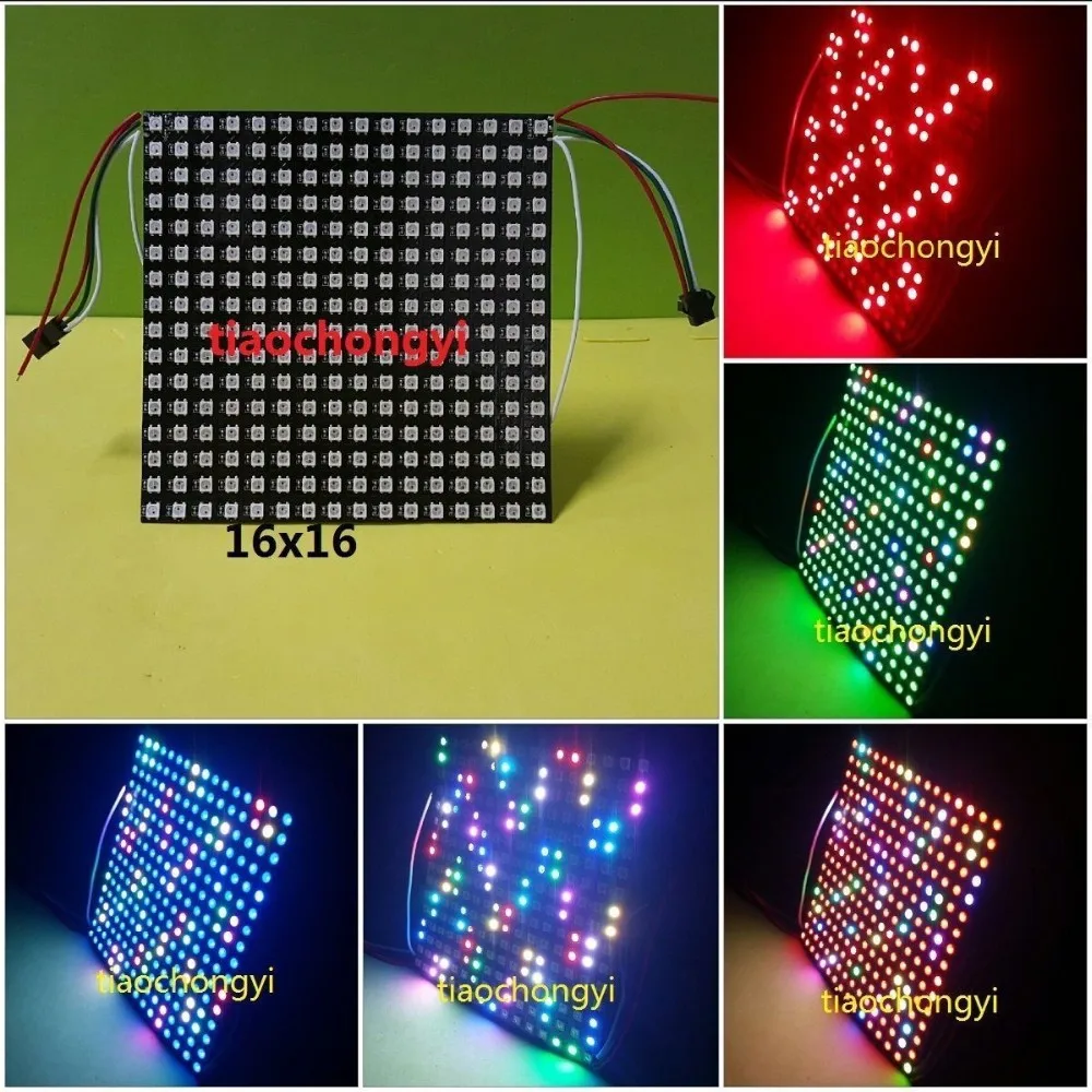 Новинка 5V 64 256 Пиксели WS2811 WS2812B 5050 RGB светодиодный цифровой гибкий Панель светильник оптом