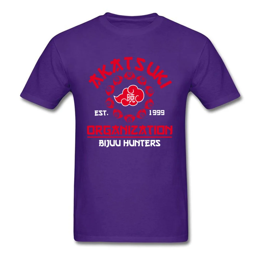 Summer Akatsuki org Man Tshirt New Design Labor Day Short Sleeve Crewneck Cotton Fabric Tops T Shirt Design Clothing Shirt Akatsuki org purple