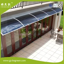 YP80360 80x360cm 31.5x140in aluminum brackets polycarbonate solid sheet outdoor canopy  plastic awning