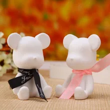 Ручной работы в форме медведя штукатурка эфирное масло духи Аромат Освежитель Воздуха украшение автомобиля диффузор вентиляционный зажим