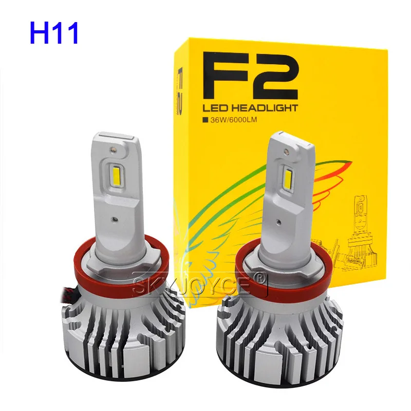 1 Set Car LED Headlight Kit F2 H4 H7 H1 H11 HB3 9005 HB4 9006 LED Bulb 72W 12000LM CSP Chips Turbo Fan 6500K Auto Headlamp Bulbs (14)